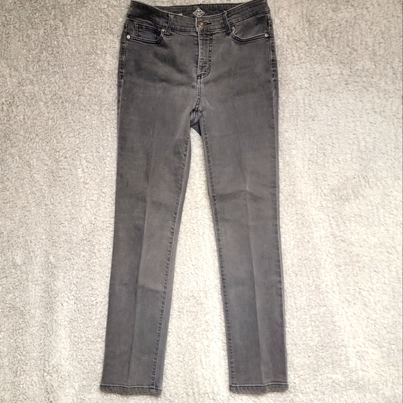 St. John's Bay Jeans St Johns Bay Womens 6 Straight Leg Charcoal